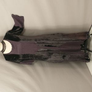 Bohemian Purple Velvet Maxi Caftan Lounge Boho Dress Vintage 90s by Rosa Antique